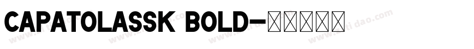 CapatolaSSK Bold字体转换